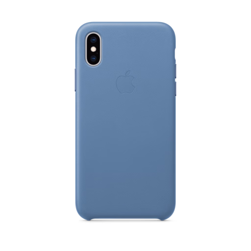 iPhone XS Leather Case — Cornflower