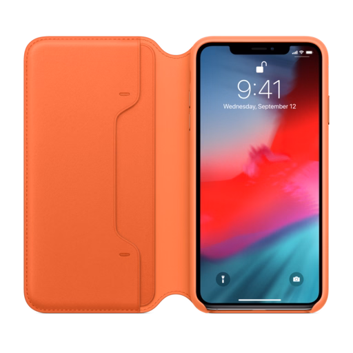 iPhone XS Max Leather Folio — Sunset