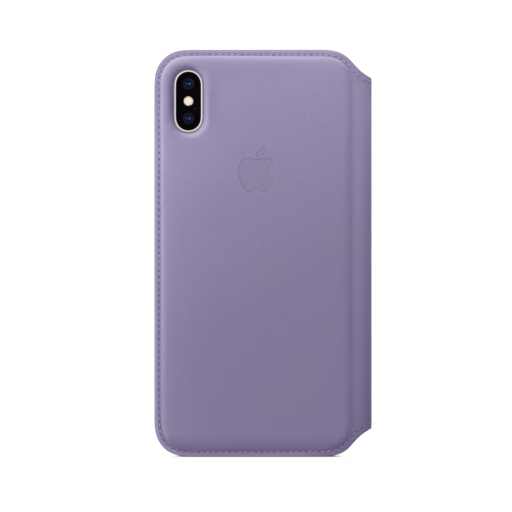 iPhone XS Max Leather Folio — Lilac