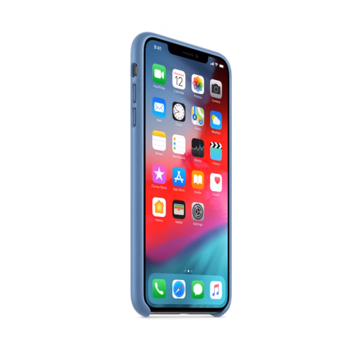 iPhone XS Max Leather Case — Cornflower