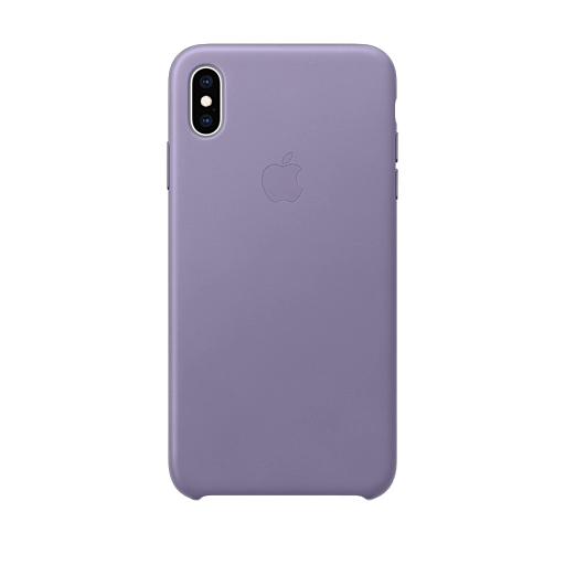 iPhone XS Max Leather Case — Lilac