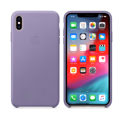 iPhone XS Max Leather Case — Lilac
