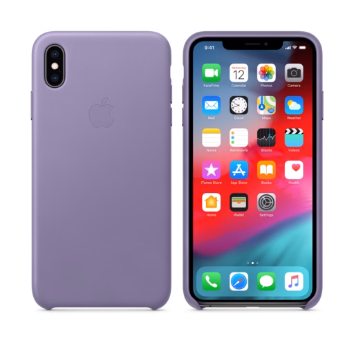 iPhone XS Max Leather Case — Lilac