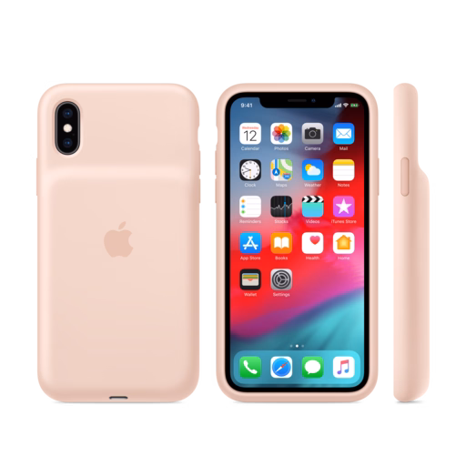 iPhone XS Smart Battery Case — Pink Sand