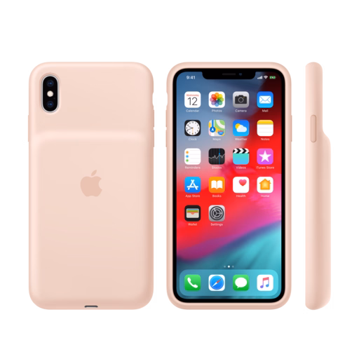 iPhone XS Max Smart Battery Case — Pink Sand