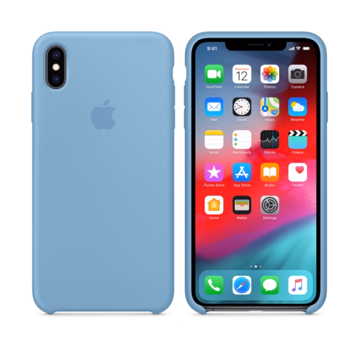 iPhone XS Max Silicone Case — Cornflower