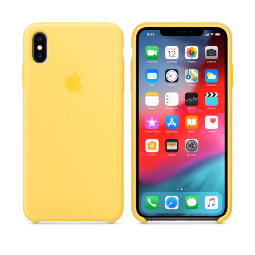 iPhone XS Max Silicone Case — Canary Yellow