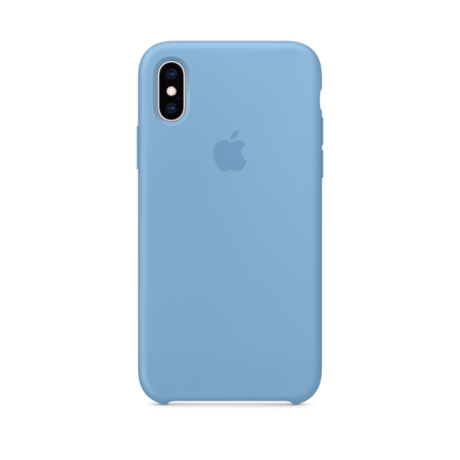 iPhone XS Silicone Case — Cornflower