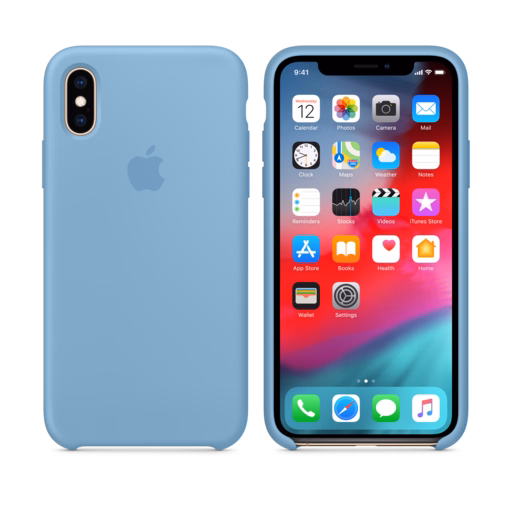 iPhone XS Silicone Case — Cornflower