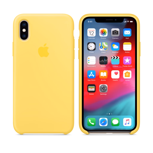 iPhone XS Silicone Case — Canary Yellow