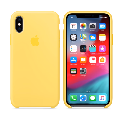 iPhone XS Silicone Case — Canary Yellow