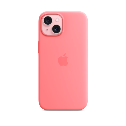 iPhone 15 Silicone Case with MagSafe — Pink