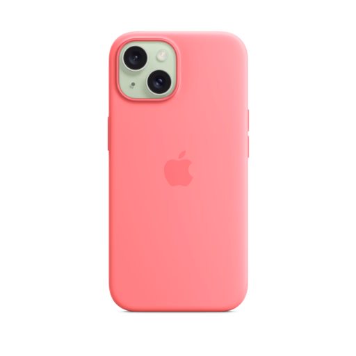 iPhone 15 Silicone Case with MagSafe — Pink