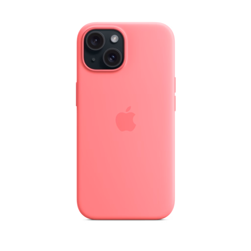 iPhone 15 Silicone Case with MagSafe — Pink