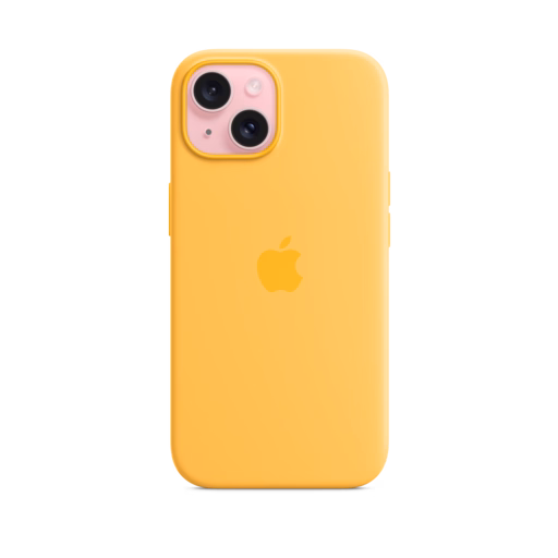 iPhone 15 Silicone Case with MagSafe — Sunshine