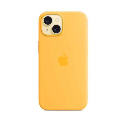 iPhone 15 Silicone Case with MagSafe — Sunshine