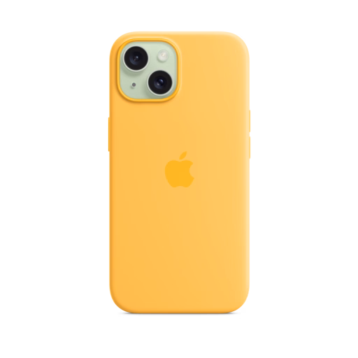 iPhone 15 Silicone Case with MagSafe — Sunshine