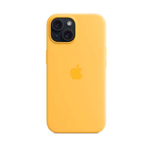 iPhone 15 Silicone Case with MagSafe — Sunshine