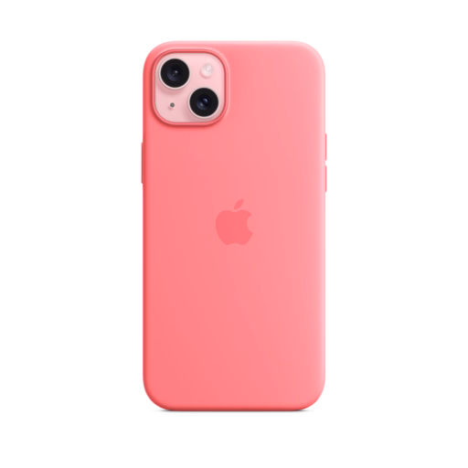 iPhone 15 Plus Silicone Case with MagSafe — Pink