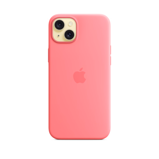 iPhone 15 Plus Silicone Case with MagSafe — Pink