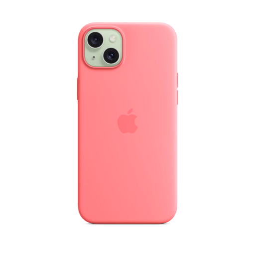 iPhone 15 Plus Silicone Case with MagSafe — Pink