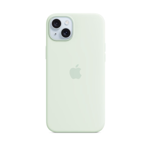 iPhone 15 Plus Silicone Case — Soft Mint