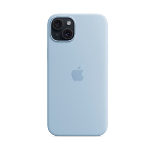 iPhone 15 Plus Silicone Case with MagSafe — Light Blue