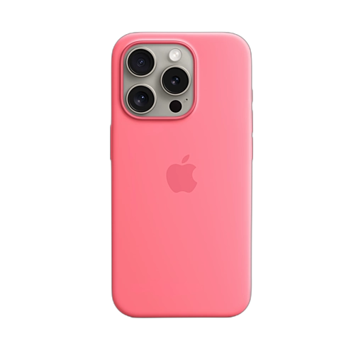 iPhone 15 Pro Silicone Case — Pink