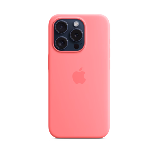 iPhone 15 Pro Silicone Case with MagSafe — Pink