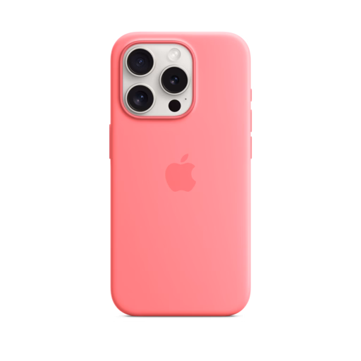 iPhone 15 Pro Silicone Case with MagSafe — Pink