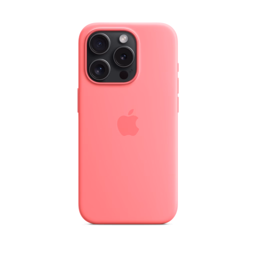 iPhone 15 Pro Silicone Case with MagSafe — Pink