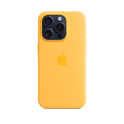 iPhone 15 Pro Silicone Case with MagSafe — Sunshine