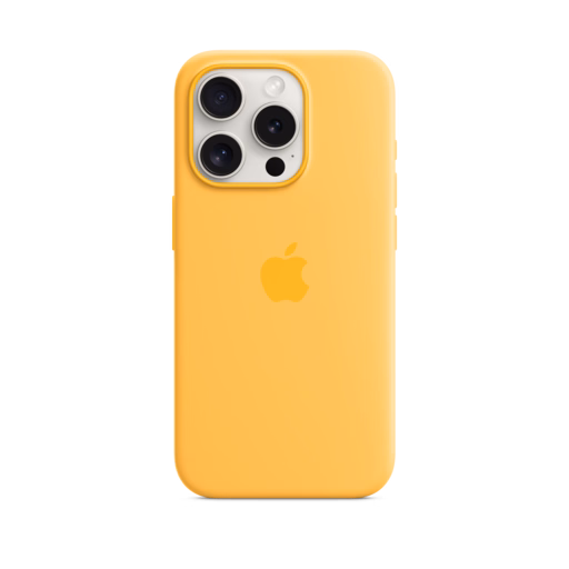 iPhone 15 Pro Silicone Case with MagSafe — Sunshine