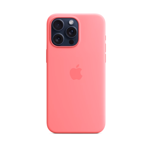 iPhone 15 Pro Max Silicone Case with MagSafe — Pink