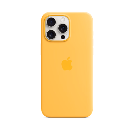 iPhone 15 Pro Max Silicone Case with MagSafe — Sunshine