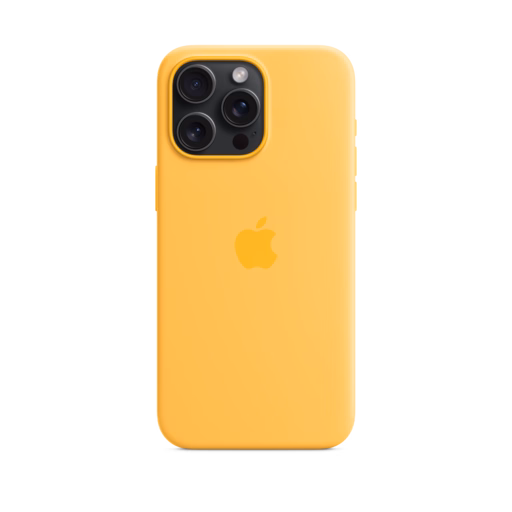 iPhone 15 Pro Max Silicone Case with MagSafe — Sunshine