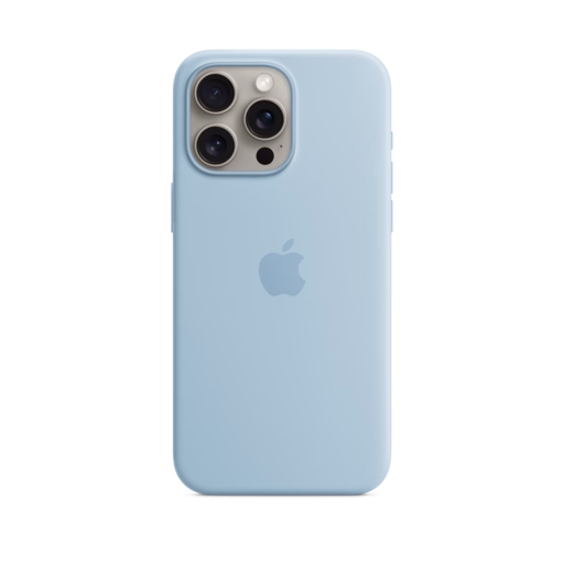 iPhone 15 Pro Max Silicone Case — Light Blue