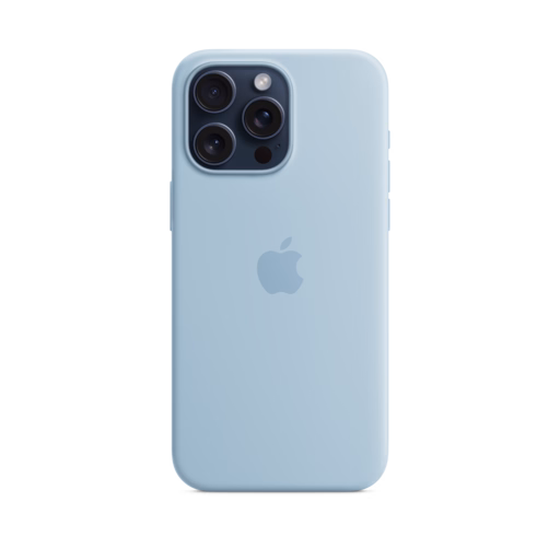 iPhone 15 Pro Max Silicone Case with MagSafe — Light Blue