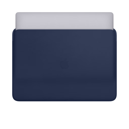 Leather Sleeve for 16″ MacBook Pro — Midnight Blue