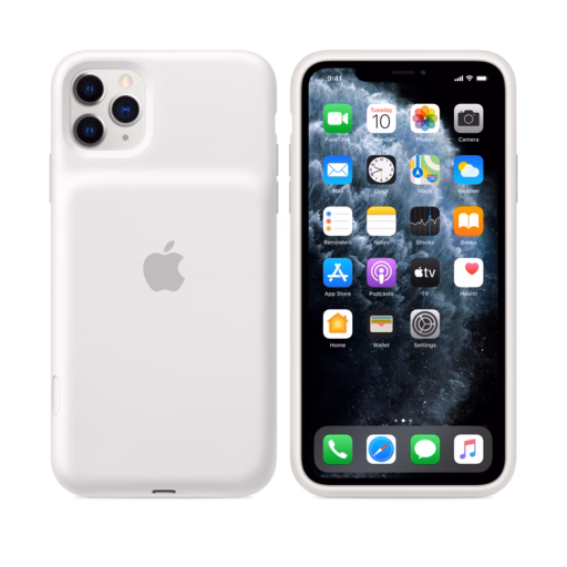 iPhone 11 Pro Max Smart Battery Case — White
