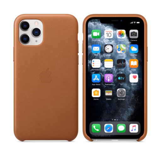 iPhone 11 Pro Leather Case — Saddle Brown