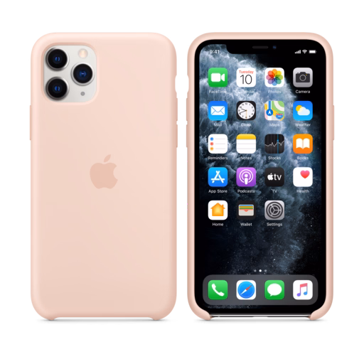 iPhone 11 Pro Silicone Case — Pink Sand