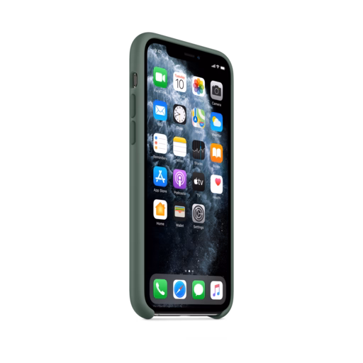 iPhone 11 Pro Silicone Case — Pine Green