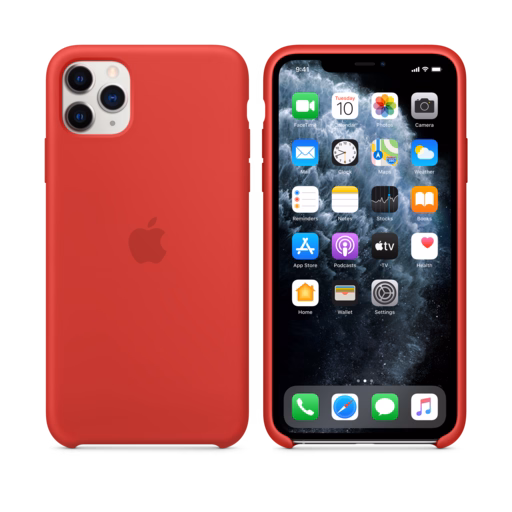 iPhone 11 Pro Max Silicone Case — (PRODUCT)RED