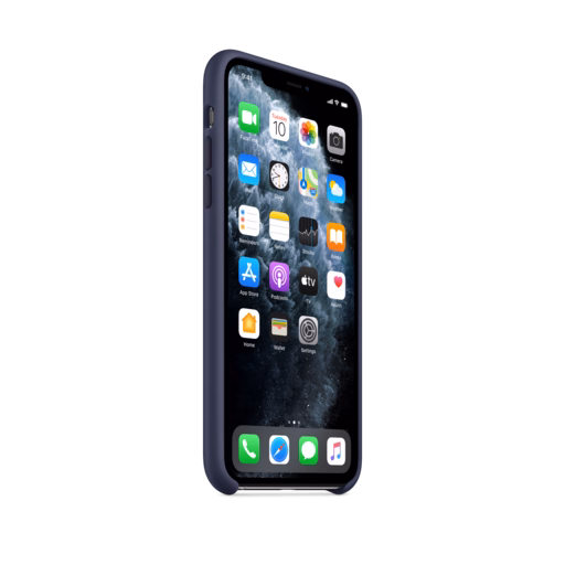 iPhone 11 Pro Max Silicone Case — Midnight Blue