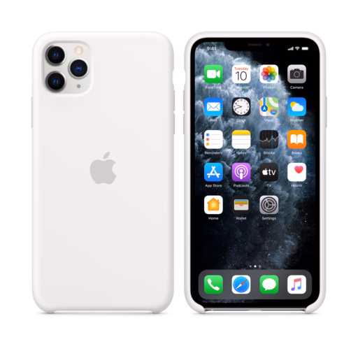 iPhone 11 Pro Max Silicone Case — White