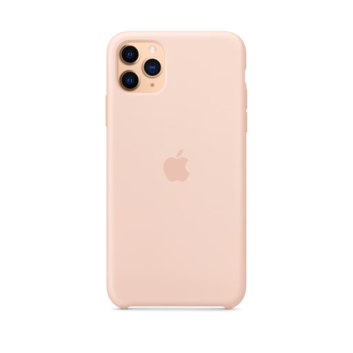 iPhone 11 Pro Max Silicone Case — Pink Sand