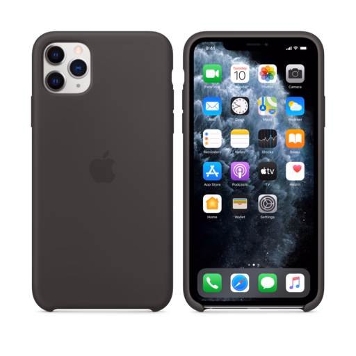 iPhone 11 Pro Max Silicone Case — Black