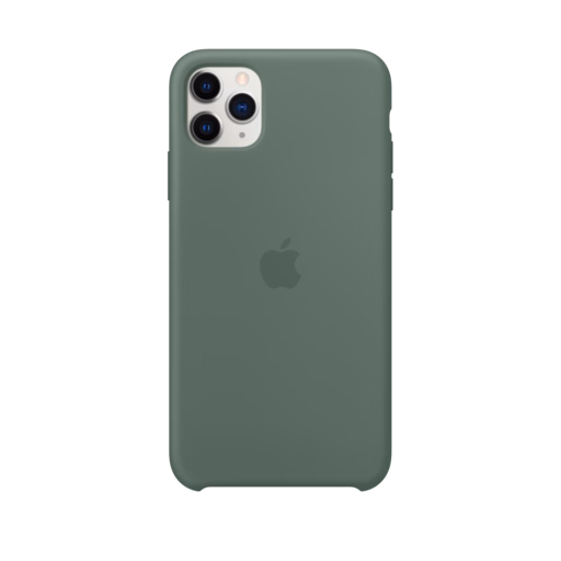 iPhone 11 Pro Max Silicone Case — Pine Green
