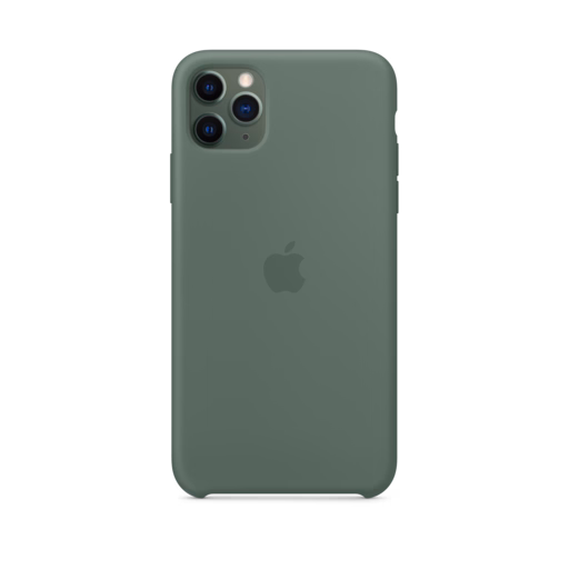 iPhone 11 Pro Max Silicone Case — Pine Green
